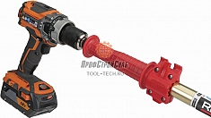 Крепление дрели к туалетным спиралям Ridgid K-6P